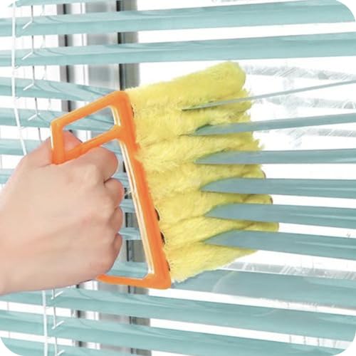 Blind Cleaner Tool, Mini Blind Duster Clean Brush, Dust Venetian Brush, Yellow S8
