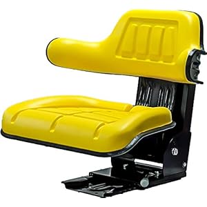 KlaraSeats Trekkerstoel PVC Geel KS 44/2H past op John Deere