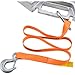 Global Industrial Double Fork Forklift Hook Attachment, Swivel Hook, 10,000 Lb. Cap.