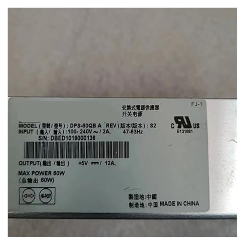 Alimentation 5V12A 60W DPS-60QB A avec architecture électronique durable