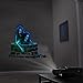 Reaper Brothers Spooky Halloween Hollusion Digital Decoration Kit Includes 8 AtmosFX Video Effects for Halloween Plus HD Super Bright Projector and 5.5' x 9' Holographic Projection Screen