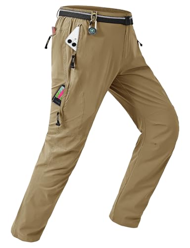 TBMPOY Men's Waterproof Quick-Dry Hiking Pants