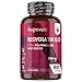 Resveratrolo 500 mg - 98% di Trans Resveratrolo dalla Polygonum Cuspidatum - Resveratrolo Puro Fonte di Polifenoli - Capsule Vegane di Resveratrolo Forte + Piperina Senza Glutine, Lattosio e OGM