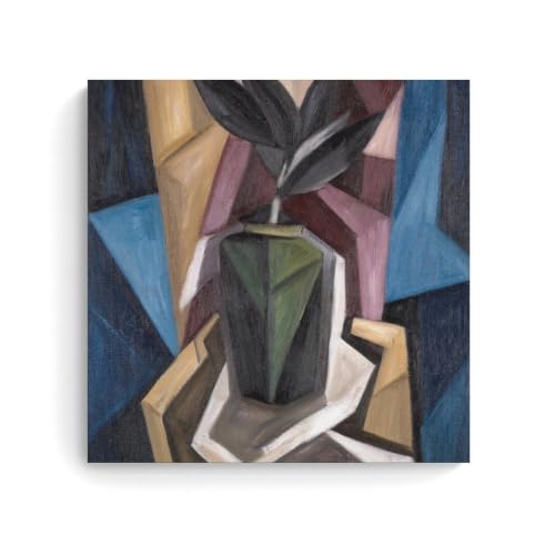 Affiche cubiste abstraite vase vert Marsden Hartley impression 1920 sans cadre 50x50