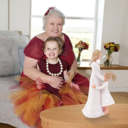Mother and Daughter Figurines, Gift for Mother's Day, Birthday Gifts for Mom, Loving Mother/Loving Daughter Statue Gift Celebrating The Love Between Mom And Daughter Sculpted Hand-Painted Figure