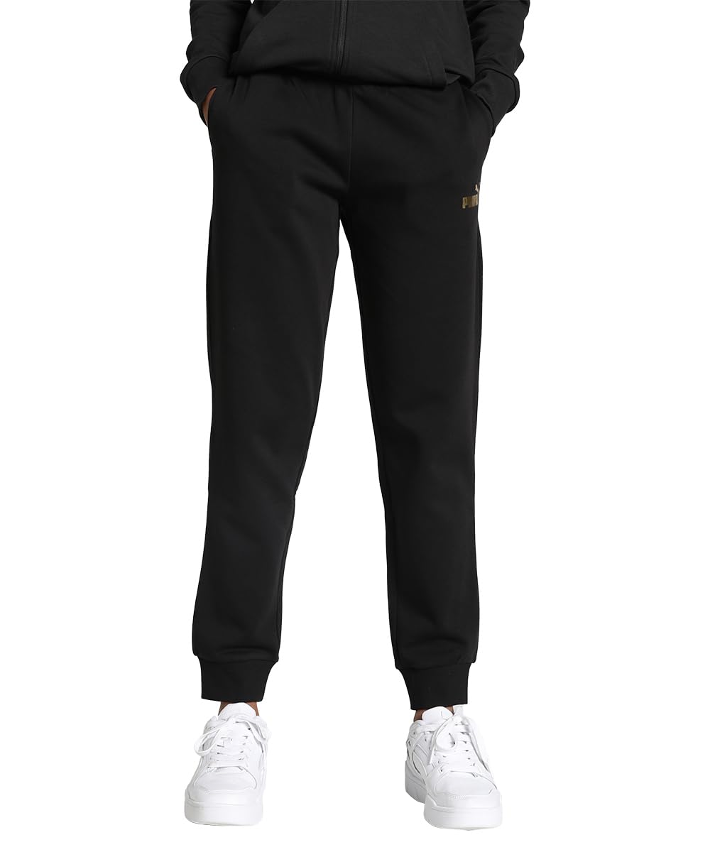 Puma Pantalon en Tricot Ess+ Metallic Pants FL pour Femme