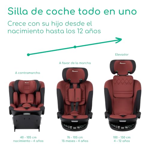 Miniatura 2 de Bebeconfort Revolvefix 360 I-Size, Silla Coche 360, 0-12 Años, 40-150 Cm, Silla Coche Isofix, Instalación Sujeción Superior, Giro 360, 6 Posiciones Reclinación, 12 Posiciones Reposacabezas, Dual Red