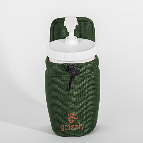 Grizzly Snake River Hunting/Fishing Adjustable Water Bottle Holder (Green) Shooting, Clay Shooting, Birding, Archery, Canoeing, Dog Walking, Camping, Attach To Belts Or Grizzly Dakota Utility Belt #TOP5