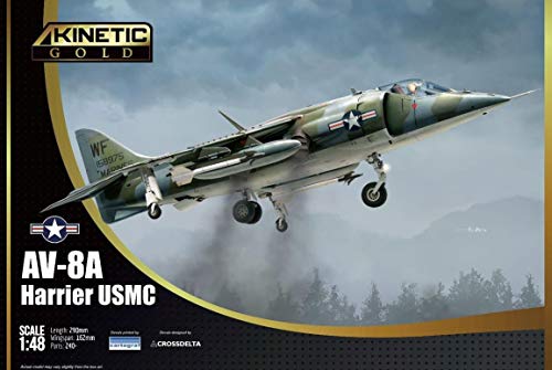 Maquette Avion AV-8A Harrier USMC Kinetic pour votre collection en vitrine