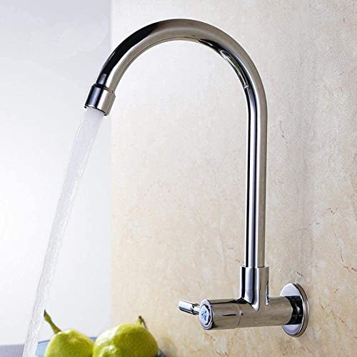 Robinet de lavabo à levier unique en cuivre et rotation universelle
