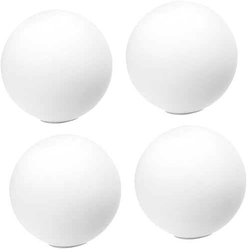 Miniatura 7 de Housoutil 4 unids Esfera Esfera Esfera Lámpara Sombra Globo Luz Cubierta de Lámpara de Pared Pantalla de Reemplazo