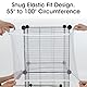 Nogeqi 2 Stück Groß Vogelkäfig Abdeckung Kordelzug, Vogelkäfig Samenfänger Birdcage Seed Catcher, Einstellbar Bird Cage Cover Weich Luftiger für Papageien Wellensittich Runde Quadratische Käfige
