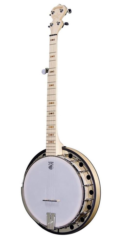 Deering Goodtime 2 5-String Maple Resonator Bluegrass Banjo Nickel Hardware with Instrument Alley Hard Case, Rechargeable Tuner, Dunlop Picks Bundle - Made in the USA