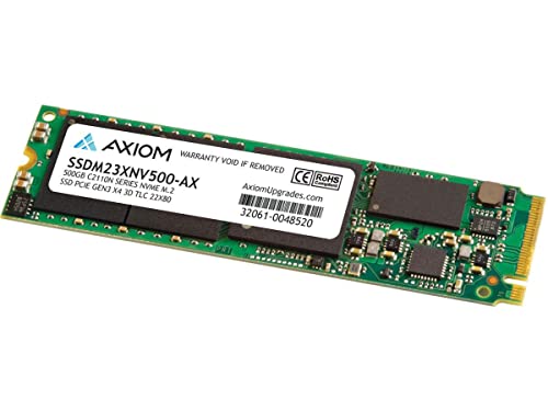 Axiom SSDM23XNV500-AX C2110nシリーズ ソリッドステートドライブ 暗号化 500GB 内蔵 M.2 2280 PCI Express 3.0 x4 (NVMe) AES 自己暗号化ドライブ (SED) TCG オパール暗号化2.0