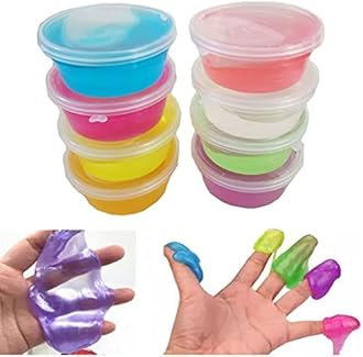YBN Premium Slime Clay - Non-Sticky and Stretchy DIY Craft Kit for Kids Pack of 12