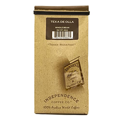 Independence Coffee Co. TDO.WB-24OZBG Tex-A De Olla Mexican Style Cinnamon And Brown Sugar Flavored Light Roast Whole Bean Coffee cover