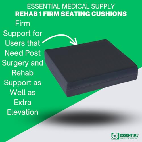 image for Essential Medical Supply Rehab 1 Foam Cushion - Extra Thick Seat Cushi
