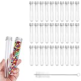 🔹【Uso Multifuncional】--- Guarde pequeñas artesanías como perlas, puntos de diamantes, lentejuelas y agujas en estos tubos. Puede usarlos en casa para almacenar arandelas, nueces y píldoras. Estas plántulas y esquejes que se usan para el crecimiento de las plantas se pueden llenar con líquidos, polvos y otras cosas pequeñas.