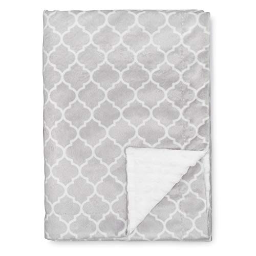 Comfy Cubs Couverture Souple bébé Minky Swaddle Cuddle réversible Unisexe bébé Nouveau-né Cadeau Grand (Motif Gris) Cover