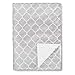Comfy Cubs Baby Blanket Soft Minky Swaddle Cuddle Reversible Unisex Grey Design Infant New Born Gift Large