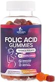 Folic Acid Gummies for Women 785 mcg - Essential Prenatal Vitamins for Mom & Baby, Vegan Folic Supplement Gummy, Daily Vitamin B9 Extra Strength Folate, Before During After Pregnancy - 120 Gummies