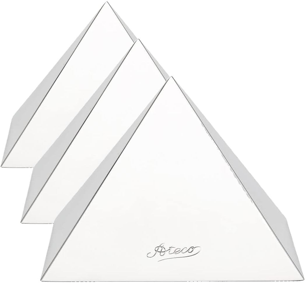 Ateco Stainless Steel Large Pyramid Mold, 4.75 by 3.25-Inches High