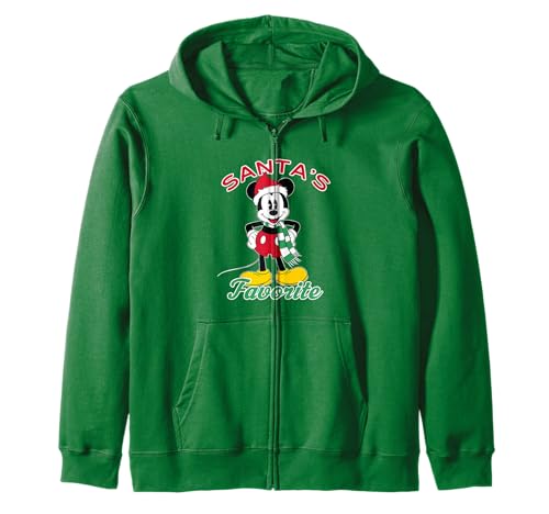 Mickey Dear Santa Zip Hoodie Disney Holiday veste zippée à capuche