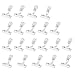 50PACK Clear Plastic Rotatable POP Clip-on Style Merchandise Sign Display Clip Tag Holders