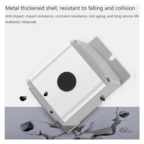 Boîte de commutation en aluminium et bouton métal pour finition premium