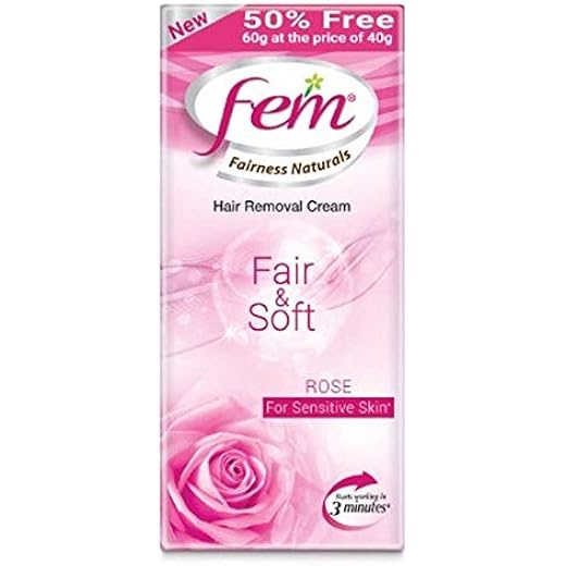 Fem Fairness Naturals Hair Removal Cream 40g 40 g