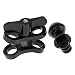 Produktbild Almencla Triple Ball Clamp Unterwasser-Armhalterung mit Kugelarm für GoPro-Kameras Schwarz