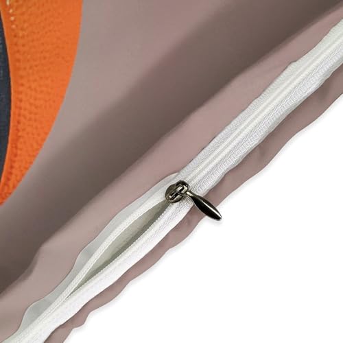 Parure de lit de qualité supérieure orange avec zip invisible 259 cm - 5
