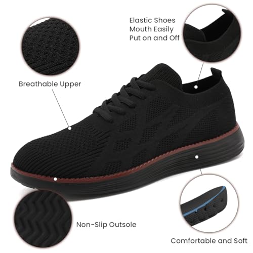 Mens Slip On Sneakers Walking Tennis Shoes Running Gym Athletic Workout Non Slip Fashion Casual Lightweight Breathable Soft Sole Mesh2