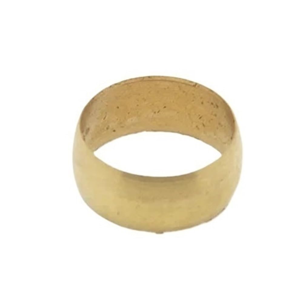 Metal Pipe Adapter 10pcs Brass Double Taper Seal Rings, Compression Ferrule Sleeves for Tube Joints, Connector Fitting Parts(8mm)