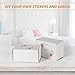 HORLIMER 6x4x3 inches Shipping Boxes Set of 50, White Corrugated Cardboard Box Literature Mailer