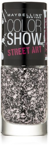 Maybelline New York Color Show Street Art Top Coat No. 12 Pink Splatter, 0.23 Fluid Ounce