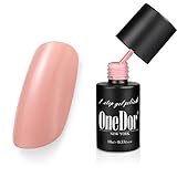 OneDor One Step Gel Polish UV Led Cured Required Soak Off Nail Polish No Base or Top Coat Nail Need (36- Peach Pink)
