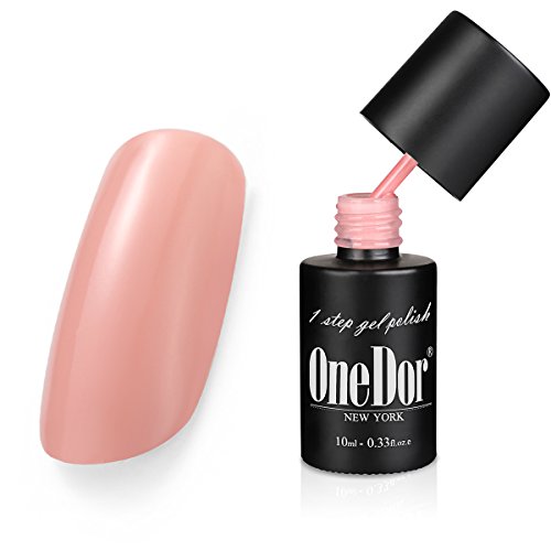 OneDor One Step Gel Polish UV Led Cured Required Soak Off Nail Polish No Base or Top Coat Nail Need (36- Peach Pink) OneDor One Step Gel Polish UV Led Cured Required Soak Off Nail Polish No Base or Top Coat Nail Need (36- Peach Pink)
