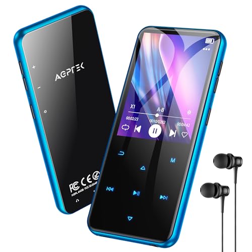 AGPTEK Lettore MP3 Bluetooth 5.3, Lettore Musicale da 64 GB