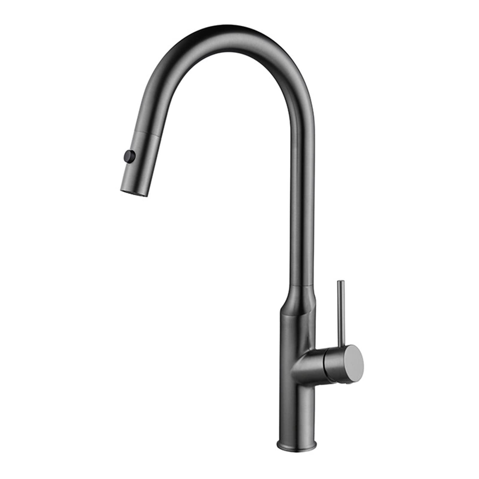 FCXWEVR Stainless Steel Pull Down Kitchen Faucet with Swivel Spout Hot & Cold Water Mixer Tap Gray Sink Faucet with Retractable Sprayer for Effortless Cleaning