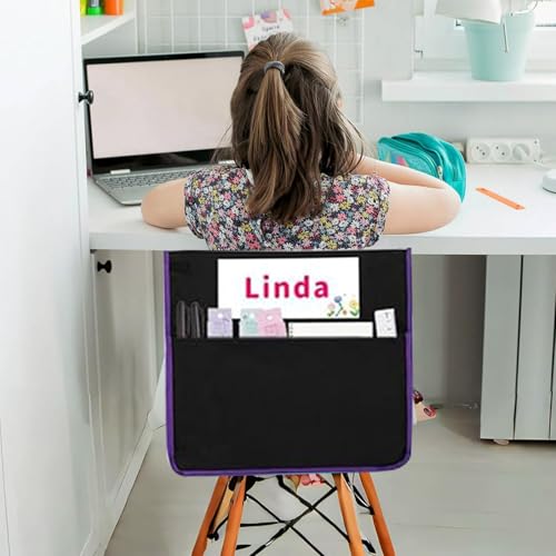 Poches de chaise rangement pour éviter désordre de classe - 4