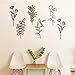 Moxweyeni 6 Pieces Metal Wall Art Minimalist Line Decor Flower Botanical Leaf Metal Art Modern Natural Art Floral Line Wall Decorations for Bedroom Living Room Bathroom Kitchen Outdoor(Soft Color)