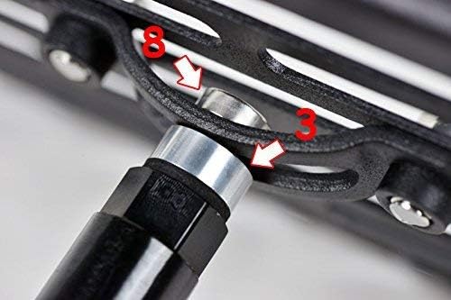 Miniatura 5 de Para Chevrolet Bolt EV 2017 en adelante - Soporte de reubicación de montaje de placa de matrícula con gancho de remolque para parachoques delantero