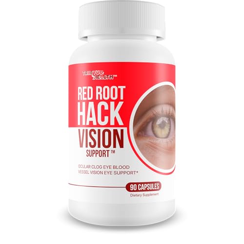 Red Root Hack Vision Supplement - Our Best Eye Pills for Ocular Clog - Vision Eye Vitamins to Improve Eyesight - Our Best Bloodflow Vision Pills Sight Care Formula with Vitamin A Lutein Zeaxanthin