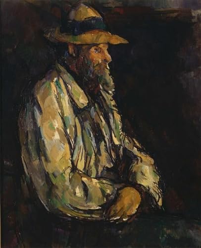 Art Portrait Cézanne impression de haute qualite sur toile de lin decoration