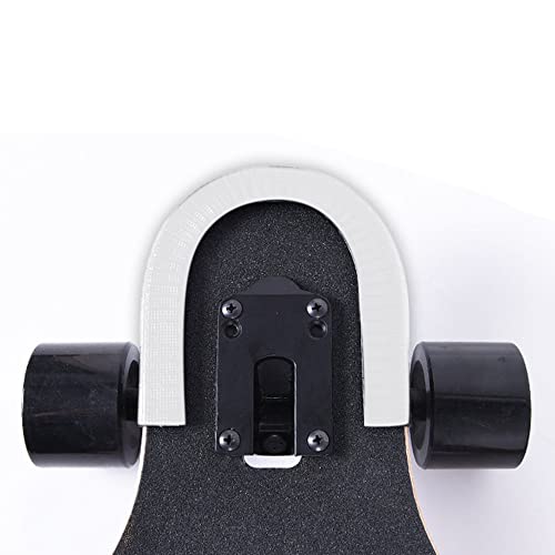 MAXPRO Guards for Longboard Deck Edge, Rubber Seal Protector Guard Strip Fit Most Skateboard & Longboard - White