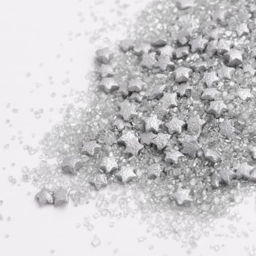 Image of Sweets Indeed Sprinkles, Edible Sprinkle Sugar Mix, Perfect for Cake Decorations, Baking, Ice Cream, Cookies, Cupcake Topper (Starlight)