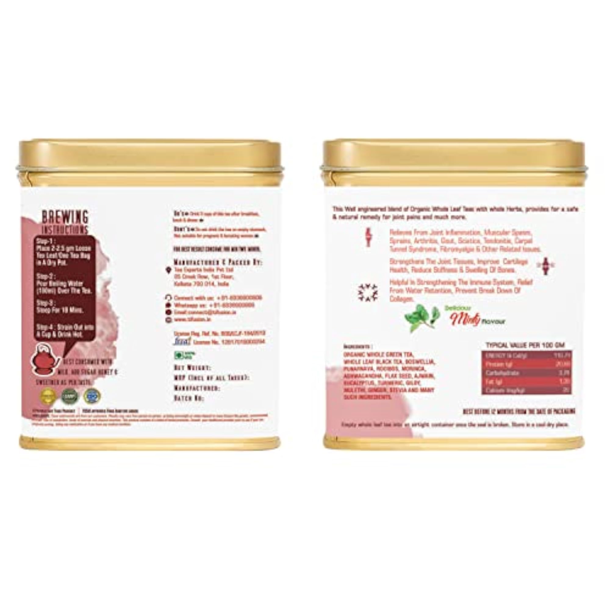 Tifusion Joint Pain Relief Tea with Boswellia