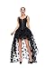 Produktbild Deman Push Up Vollbrust Korsett Corsage Reißverschluss Bustier Schwarz Corsagentop Mit Schwarz Langer Rock M