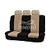 ZXMOTO Car Seat Covers Universal Size Fit for 7 Seaters Cars Auto SUV VAN, Set of 7PCS Beige,Not Suitable for Seats with Armrests